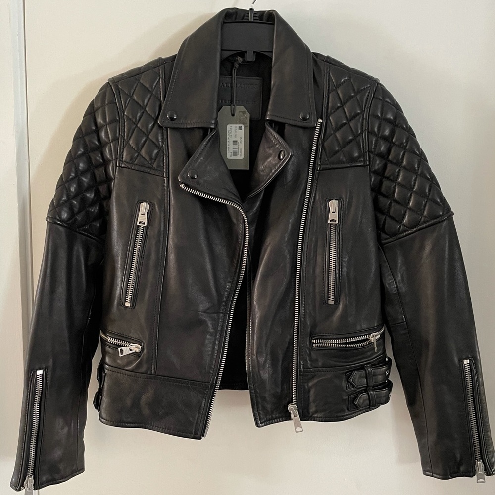 AllSaints Esher Leather Jacket